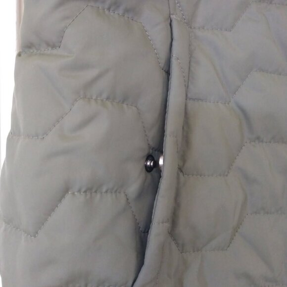🫒🫒 LIKE NEW FREE COUNTRY REVERSIBLE VEST OLIVE GREEN ZIP FRONT SNAP POCKETS - Picture 6 of 9
